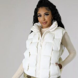 White Puffer Vest